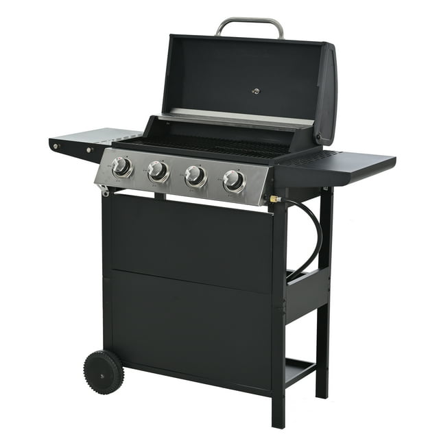 HighSound 4 Burner BBQ Propane Gas Grill, 34200 BTU - VANELC