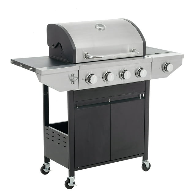 Highsound 4-Burner Propane Gas Grill with Side Burner - VANELC