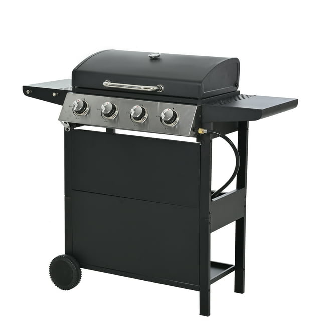 HighSound 4 Burner BBQ Propane Gas Grill, 34200 BTU - VANELC