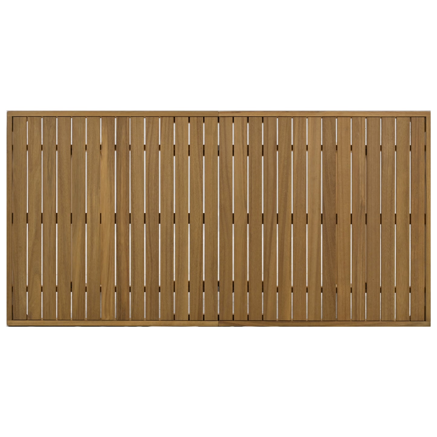 YIORTWO 5-Piece Acacia Wood Outdoor Dining Set with Thick Cushions, 47" Table & 4 Chairs for Patio, Garden, Balcony, Gray - VANELC