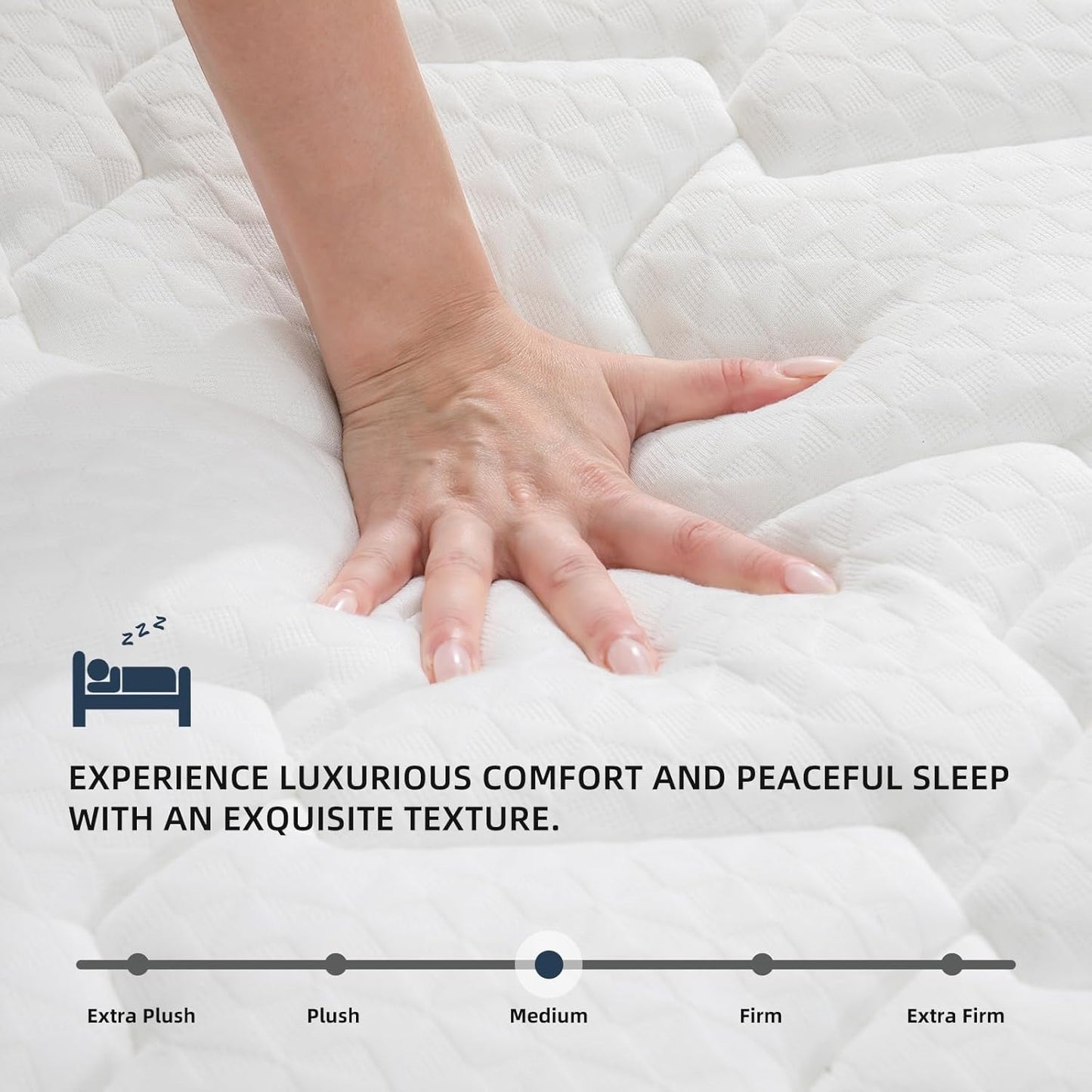YIORTWO Queen Mattress, 10 Inch Memory Foam Mattress, Medium Firm, Cooling Gel & Graphite Infused, CertiPUR-US Certified, Fiberglass-Free, Bed-in-a-Box - VANELC