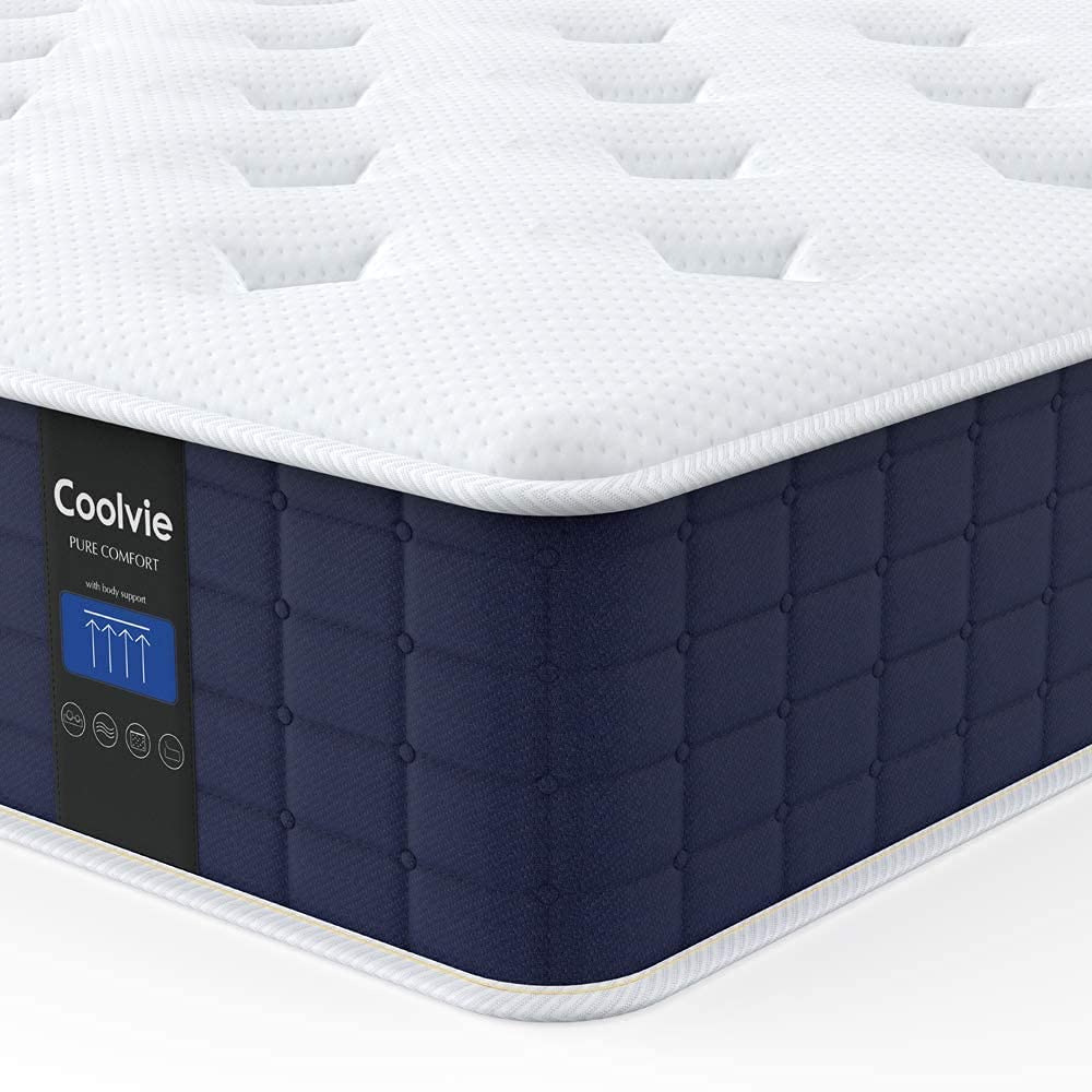 Twin XL Mattress, 10 Inch Hybrid Mattress in a Box, Gel Memory Foam Mattress, Individually Wrapped Pocket Coils Innerspring Mattress, Support & Pressure Relief, Medium Firm Feel, 39"*80" - VANELC