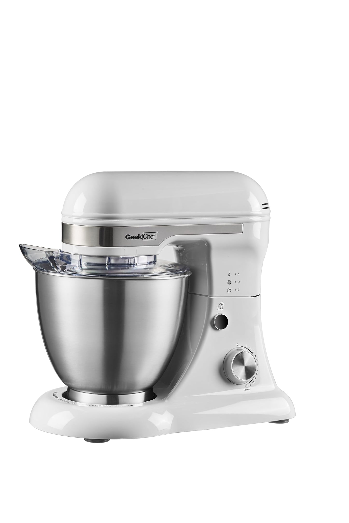 Plum Chef 5QT Stand Mixer, 12-Speed Tilt-Head Electric Mixer with Dough Hook, Whisk, Beater & Bowl, Powerful for Baking, Cakes, Cookies, Gray - VANELC