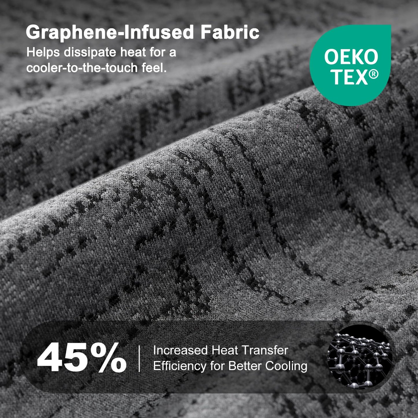 Queen Mattress, 10 Inch Memory Foam Mattress, Medium Firm, Cooling Gel & Graphite Infused, CertiPUR-US Certified, Fiberglass-Free, Bed-in-a-Box - VANELC