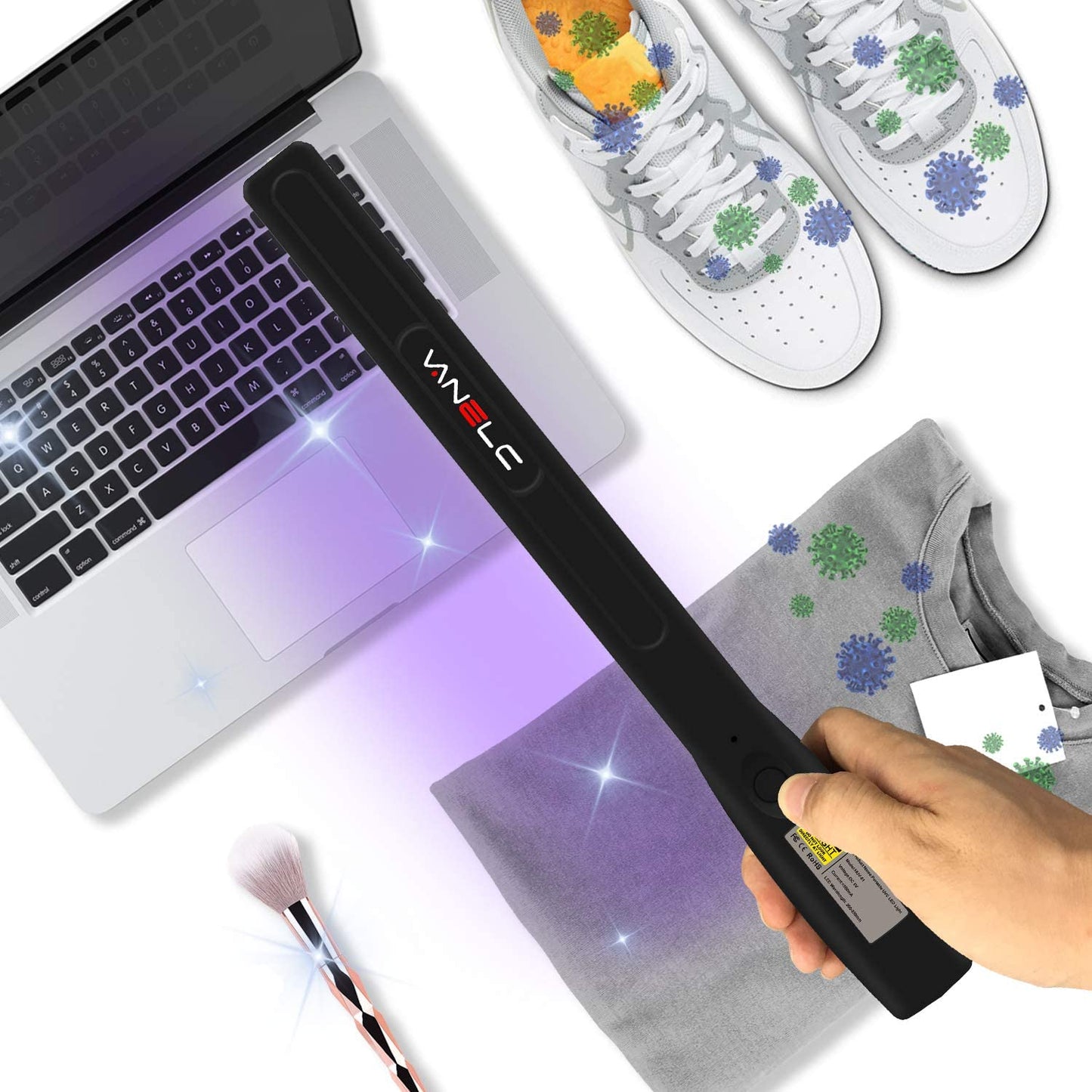 Portable UV Light Sanitizer Travel Wand for Household and Travel (US STOCK) - vanelc