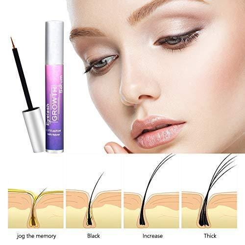 Vanecl Best Organic Lash Serum,Eyelash Growth Serum& Brow Serum,For Long, Thick Looking Natural Lashes and Eyebrows 5ML - vanelc