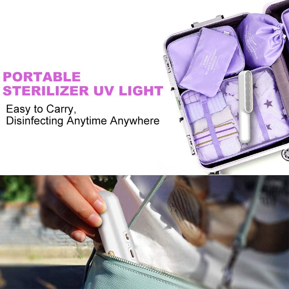 UV Light Sanitizer Wand,Portable Travel Wand Ultraviolet Disinfection lamp (US STOCK) - vanelc