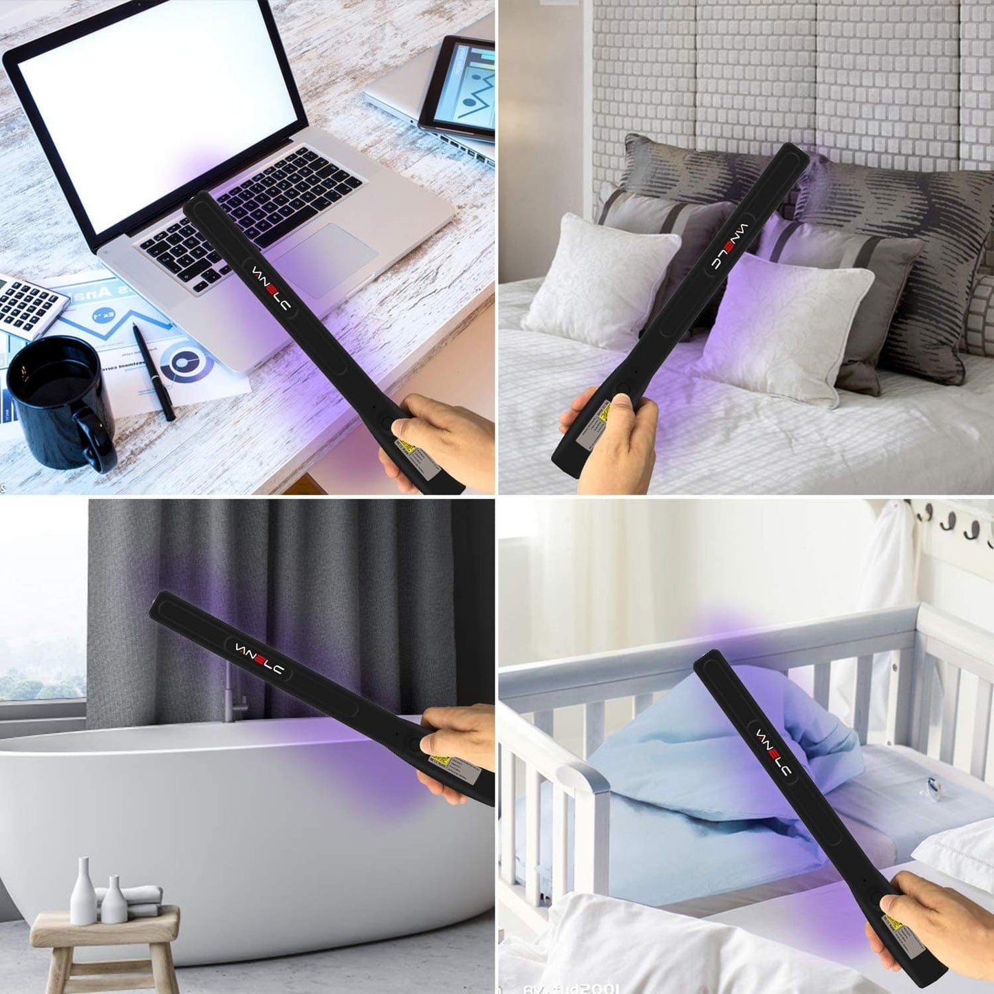 Portable UV Light Sanitizer Travel Wand for Household and Travel (US STOCK) - vanelc